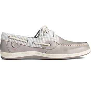 Sperry Koifsh Linen Stripe Siva - Damske Mokasíny